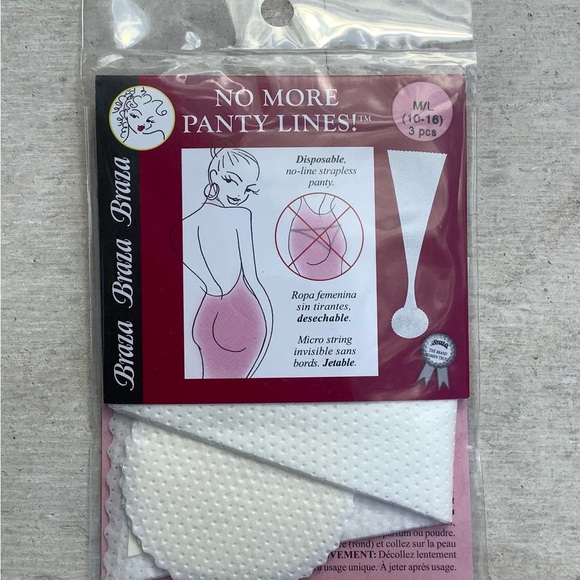 braza Other - 2 for $10! Braza- No More Panty Lines! NEW WITH TAGS!